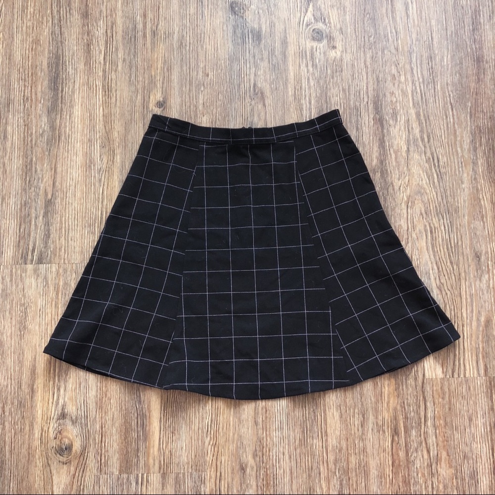 american apparel grid skirt